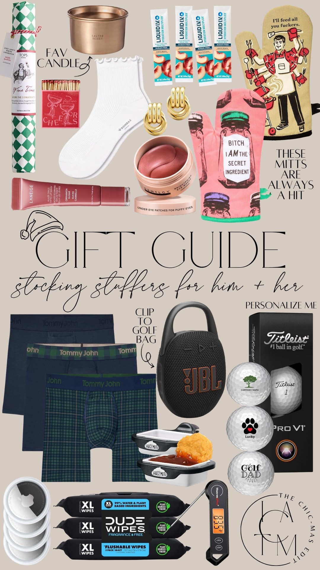 Holiday Gift Guide: Stocking stuffers for him & her! 

#LTKGiftGuide #LTKHoliday