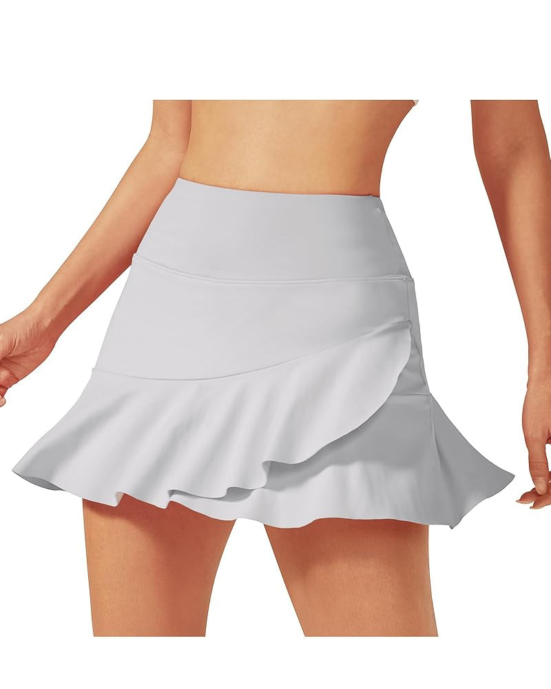 G4Free 15"/20" Tennis Skirts for Women Golf Skorts with Pockets High Waist Ruffle Athletic Skirt ... | Amazon (US)
