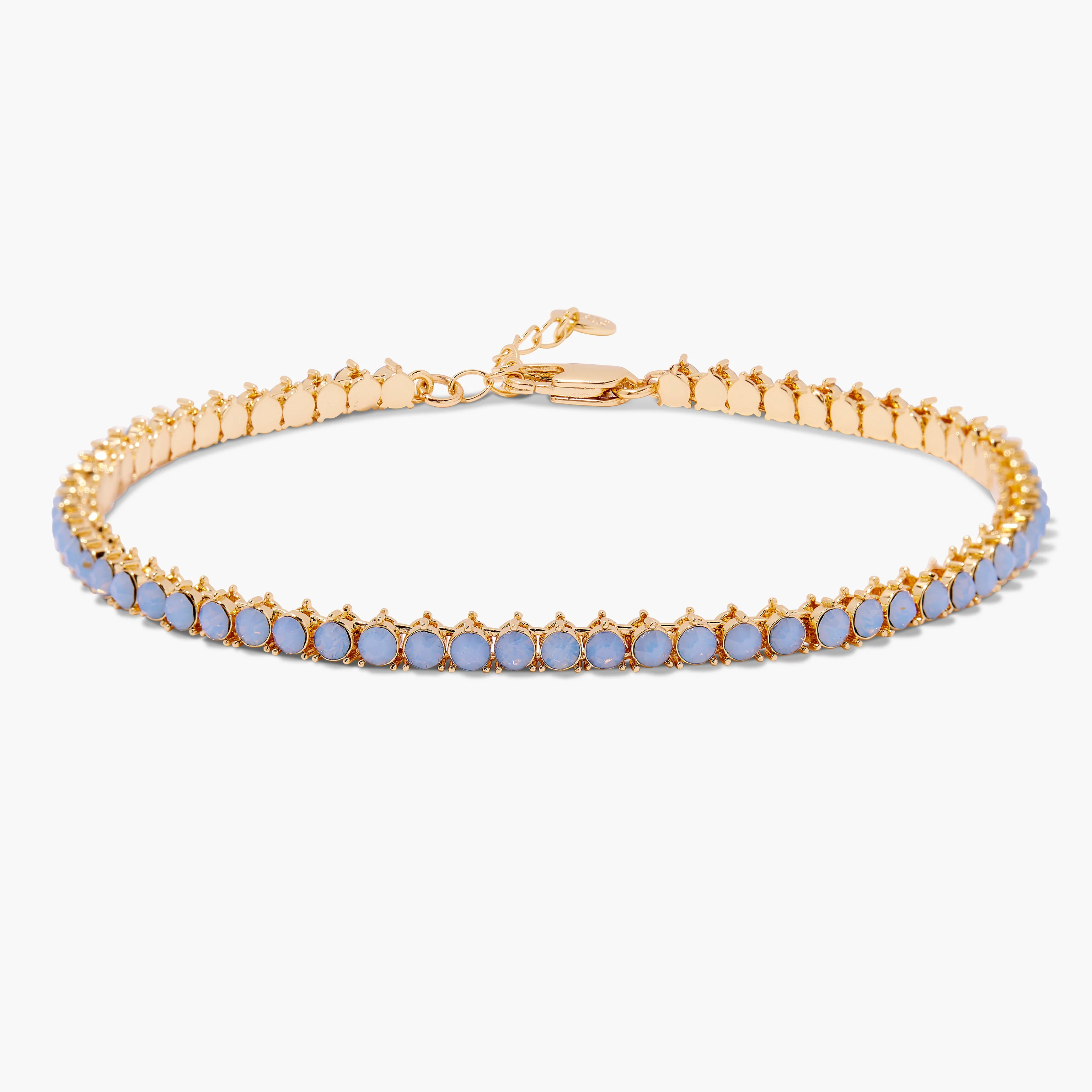 Isabella Opal Blue Tennis Anklet | Brook and York