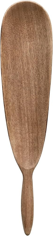 Creative Co-Op Modern Wood Serving Handle Tray, Natural | Amazon (US)