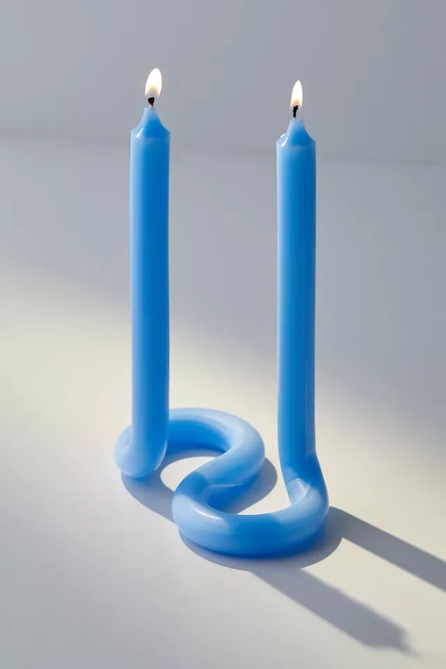 Lex Pott Twist Duo Standing Taper Candle | Urban Outfitters (US and RoW)