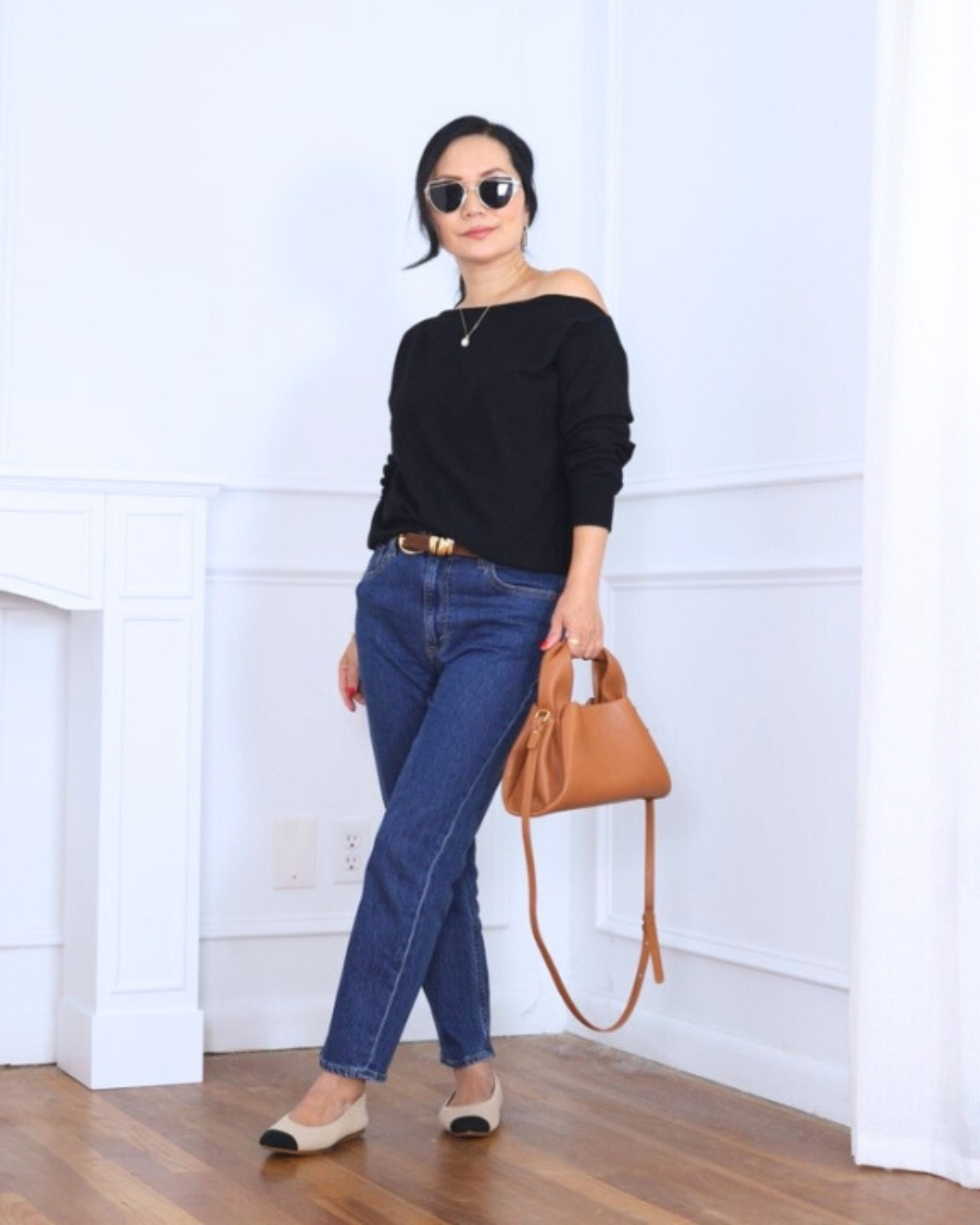 Wearing a one-shoulder sweater from Aritzia with ankle jeans from Abercrombie — simple, modern, and easy to style for day or night. I’m 5’2, wearing size S.

#LTKStyleTip #LTKOver40 #LTKPetite