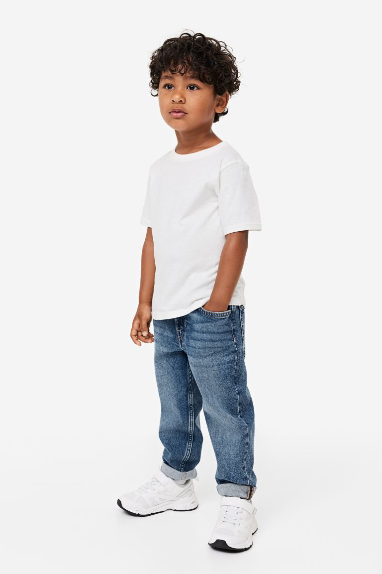 Loose Fit Jeans - Dark denim blue - Kids | H&M US | H&M (US + CA)