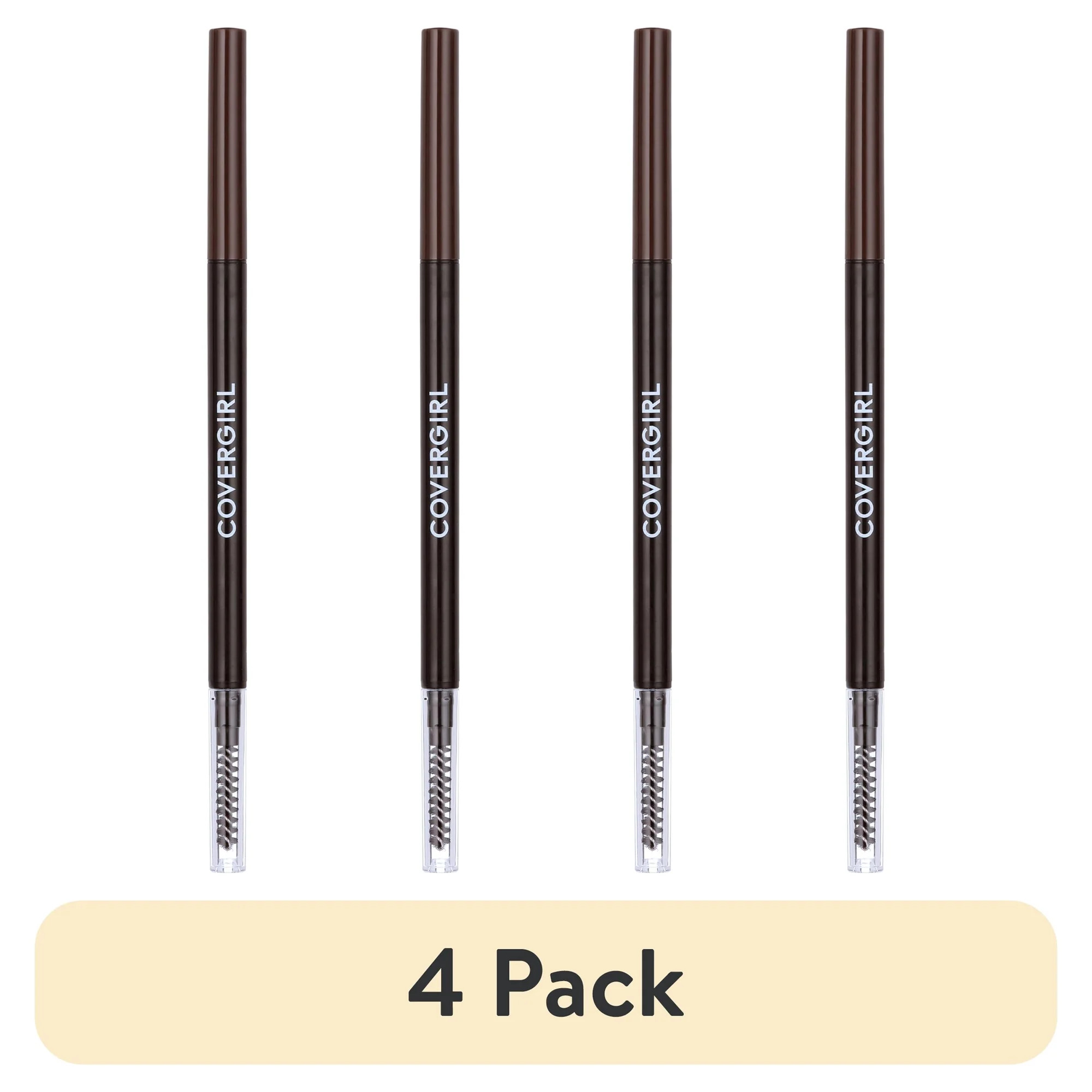 (4 pack) COVERGIRL Easy Breezy Brow Micro-Fine + Define Pencil, 710 Soft Brown, 0.003 oz | Walmart (US)