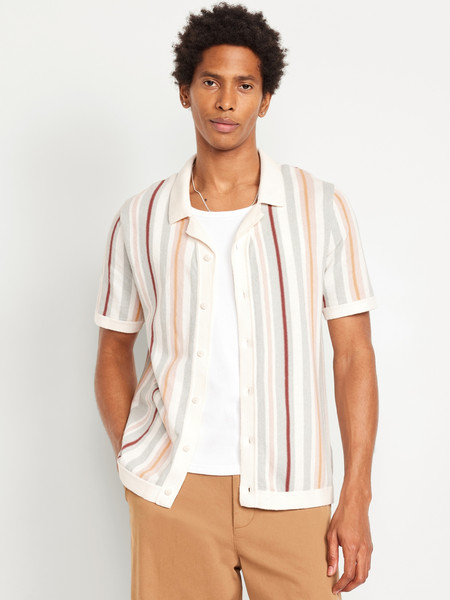 Short-Sleeve Camp Sweater | Old Navy (US)