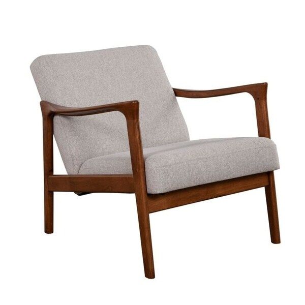Zephyr Slate Wood Lounge Chair in Brown/Gray | Bed Bath & Beyond