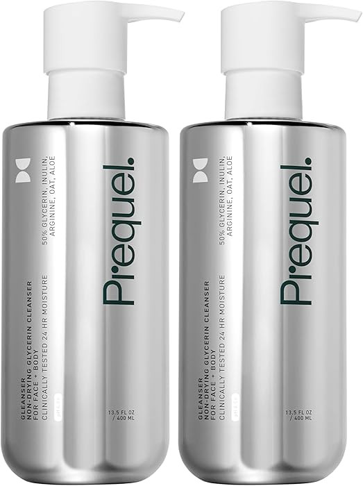 Prequel Skin Gleanser, Moisturizing Glycerin Face Wash, Unscented Sensitive and Dry Skin Face Was... | Amazon (US)