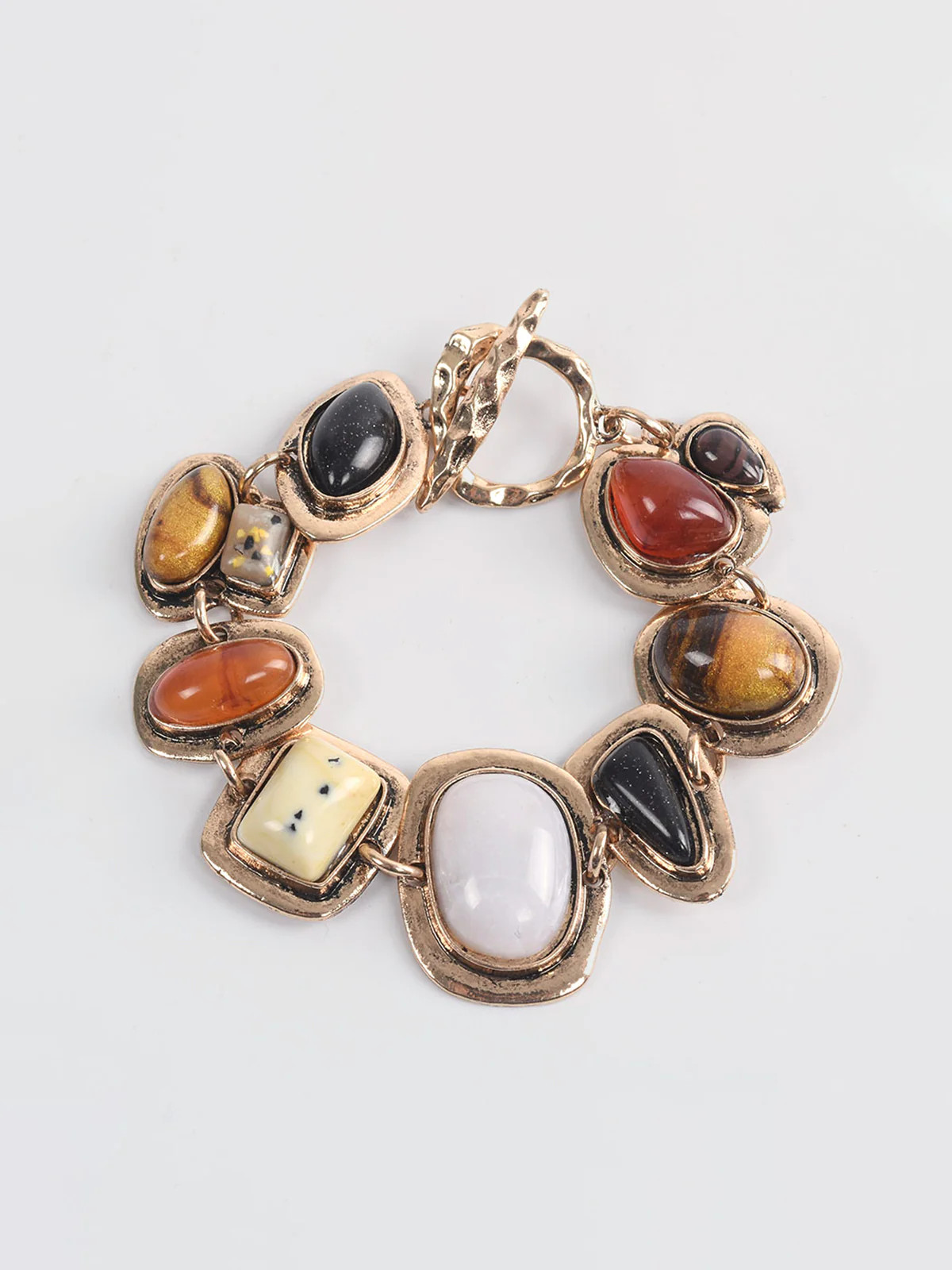 Boheme Geometrical Stones Bracelet | Commense