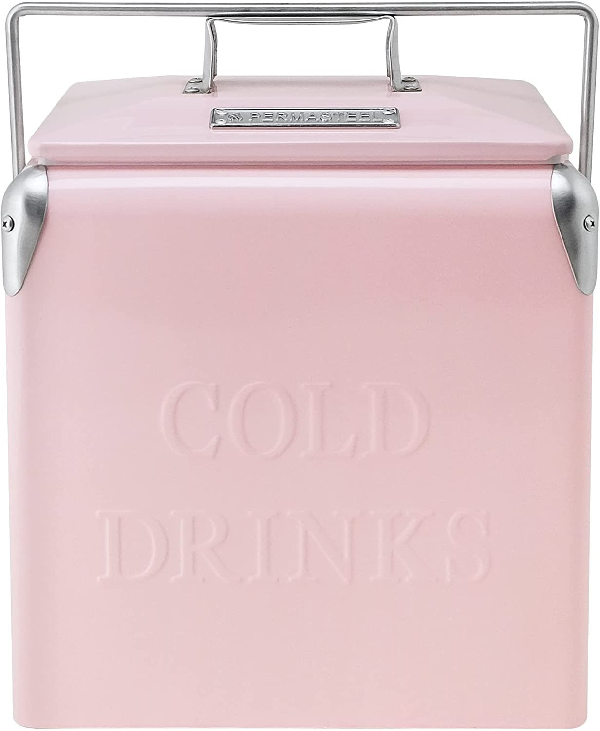 Permasteel 14-Quart Small Cooler Ice Chest | Retro Vintage Classic Style Hard Metal Cooler, PS-A2... | Amazon (US)