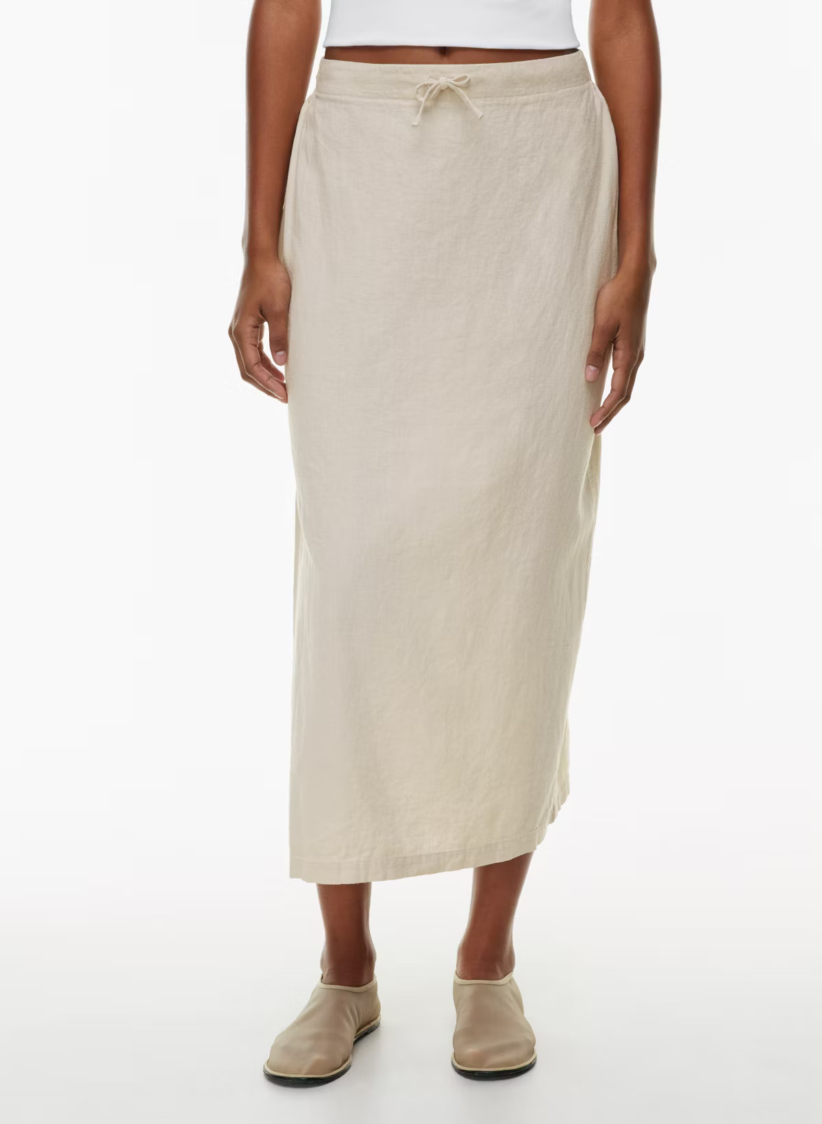 ZEN LINEN SKIRT | Aritzia