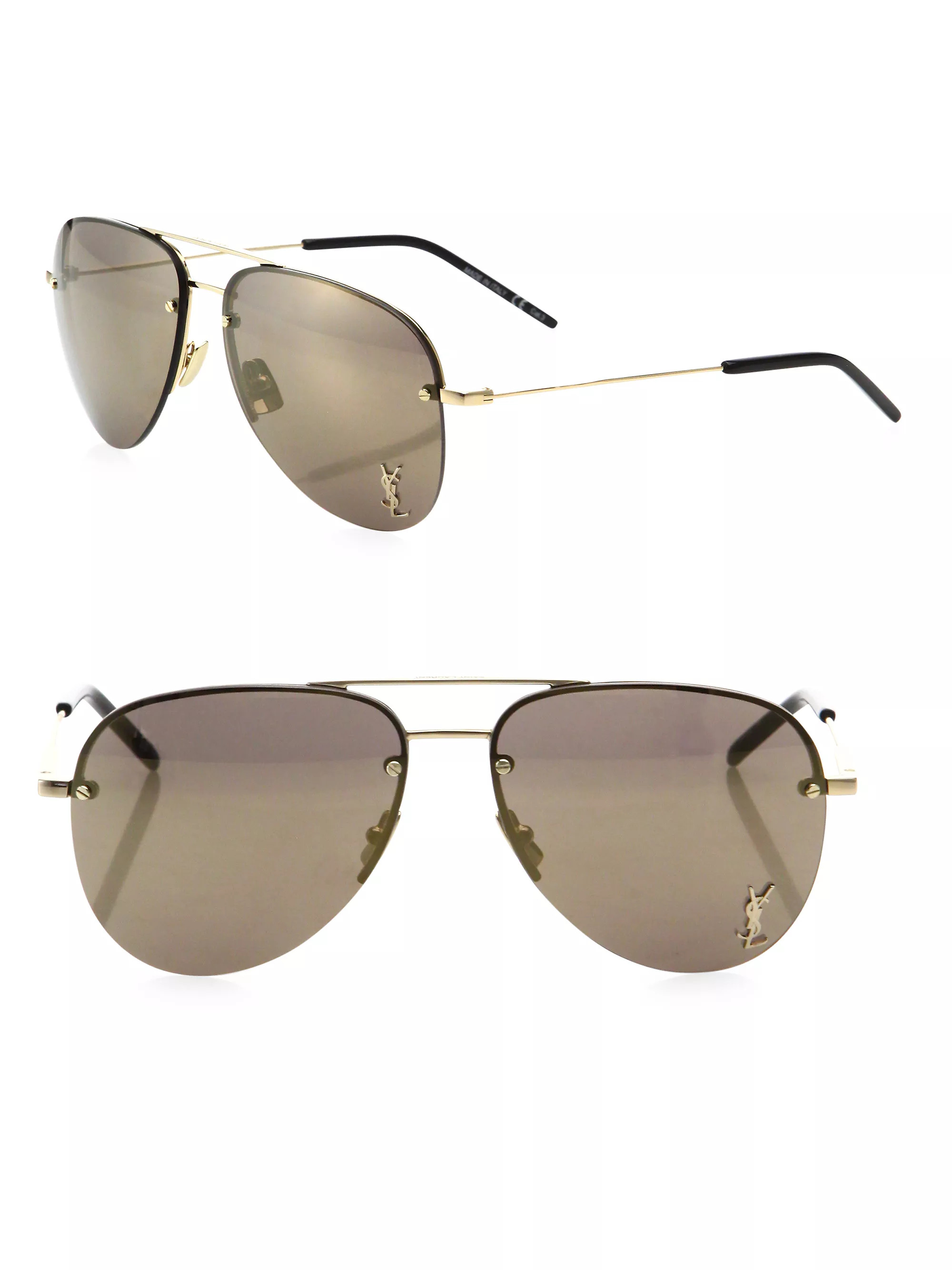 Monogram 59MM Aviator Sunglasses | Saks Fifth Avenue
