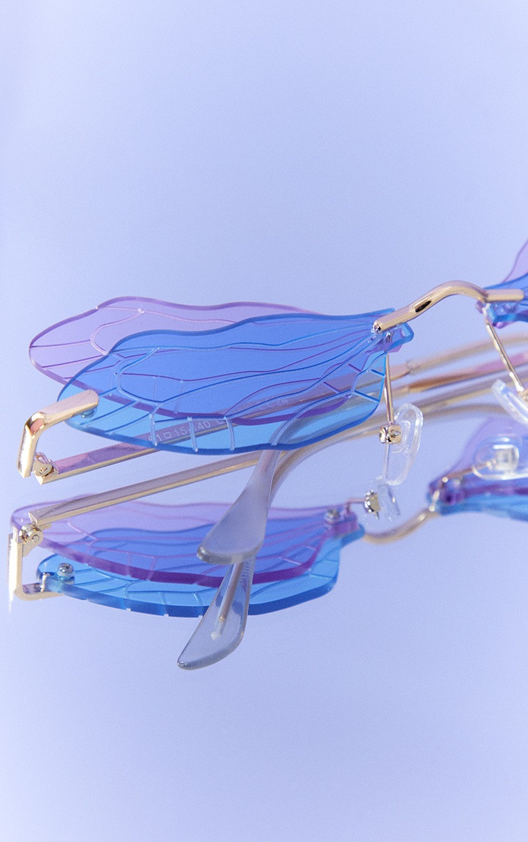 Multi Butterfly Wing Sunglasses | PrettyLittleThing UK