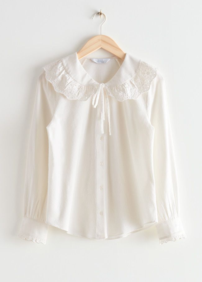 Scalloped Embroidery Blouse | & Other Stories (EU + UK)