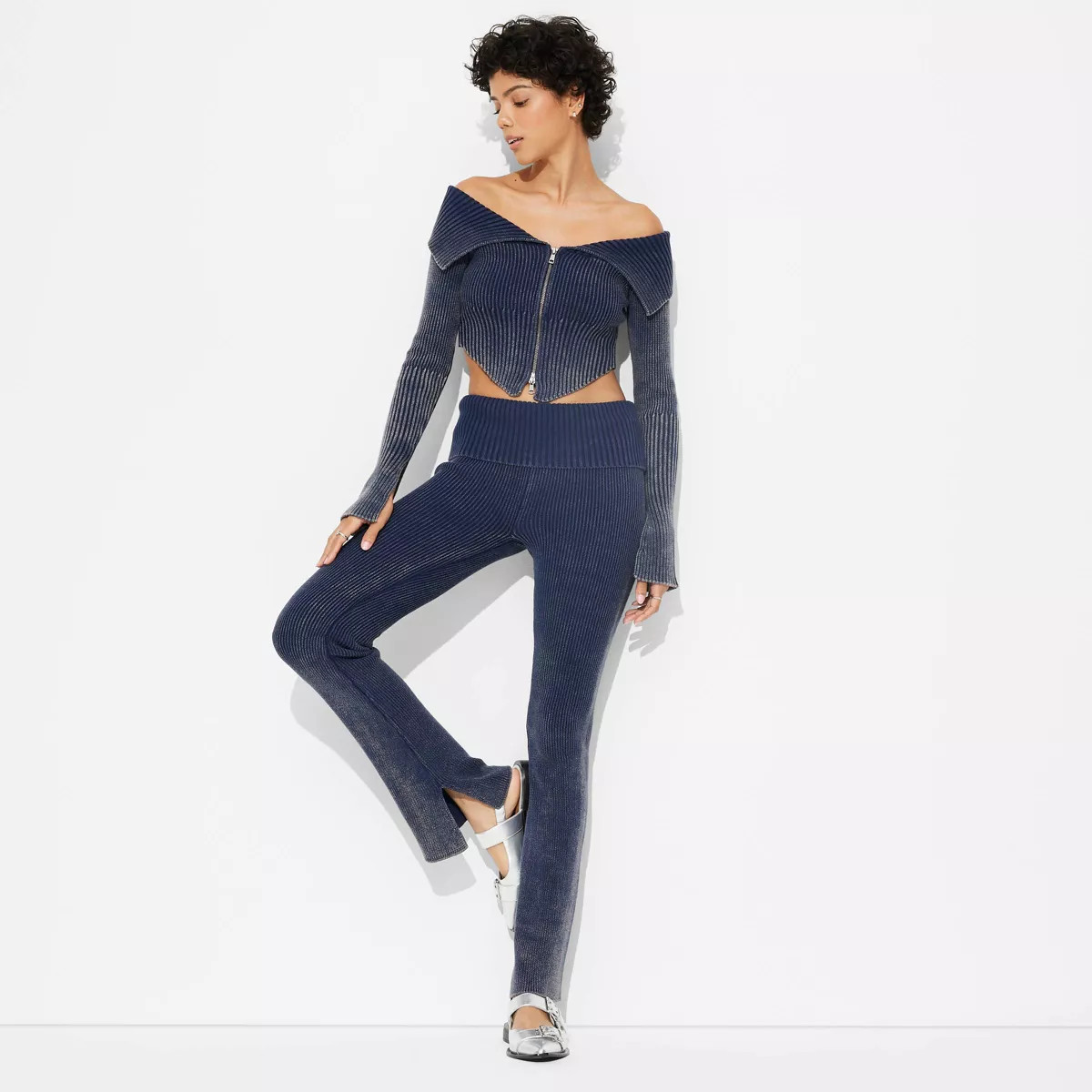 Women's Mid-Rise Flare Sweater Pants - Wild Fable™ | Target