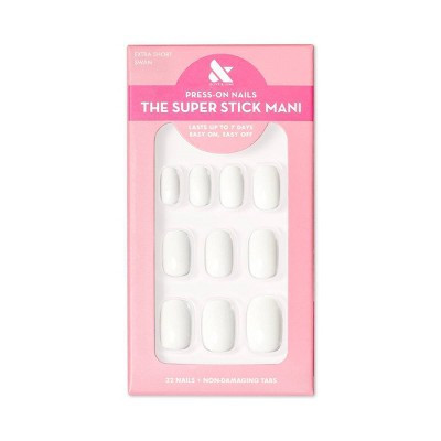 Olive & June Fake Nails - XS Squoval - Swan - 32ct | Target