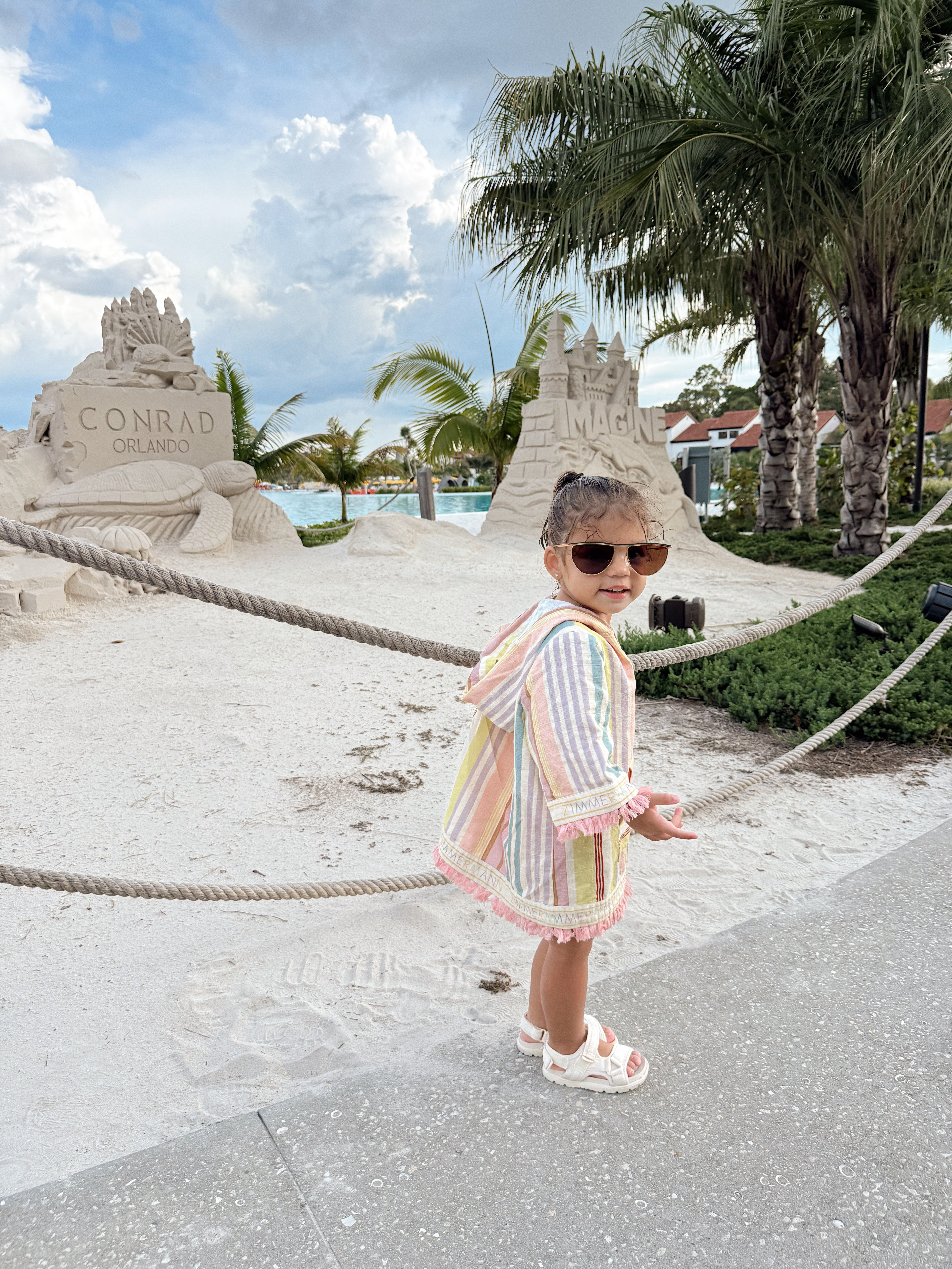 my girl enjoying the sun & pool day 🤍☀️ 

 #LTKStyleTip #LTKBaby #LTKKids
