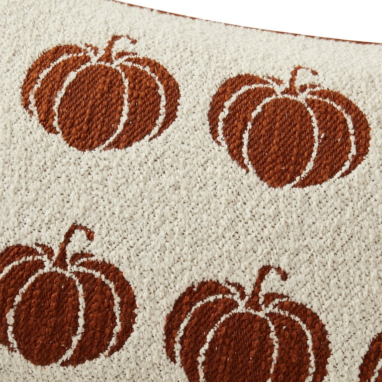 My Texas House 14" x 20" Pumpkin Ivory Jacquard Lumber Decorative Pillow Cover | Walmart (US)