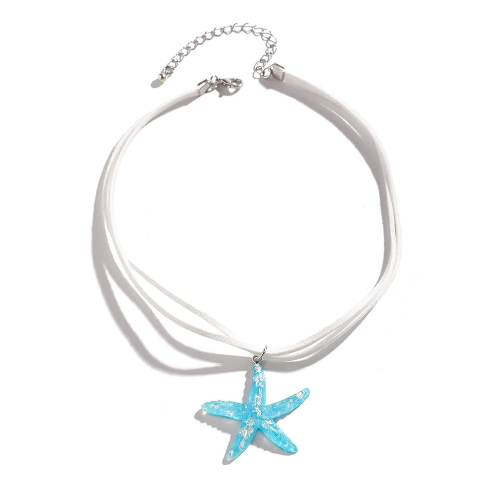 Starfish Necklace Summer Starfish Choker Necklace Tassel Choker Bohemian Beach Necklaces Jewelry ... | Amazon (US)