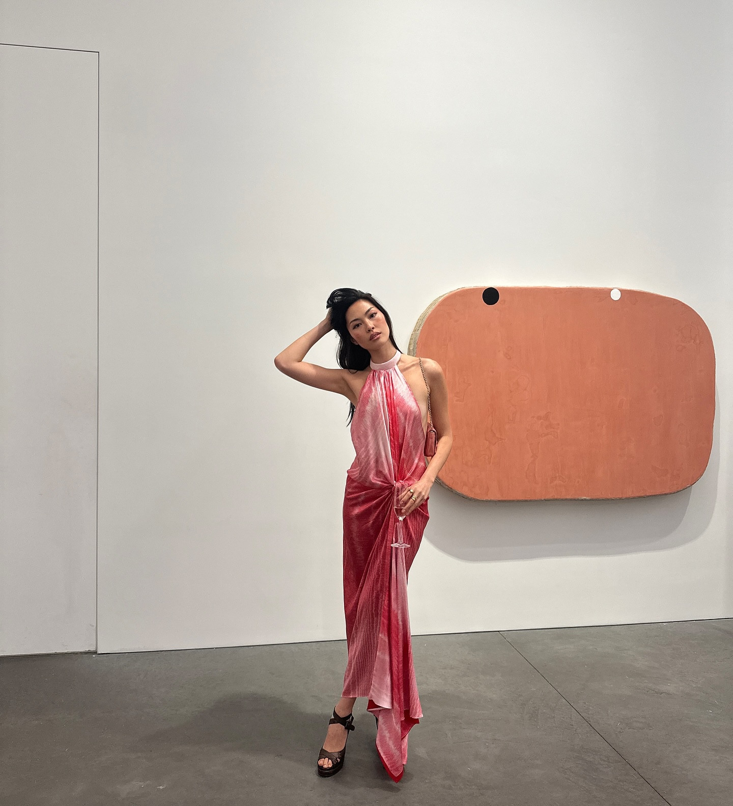 Satin link halter dress 

#LTKHoliday #LTKWedding #LTKStyleTip