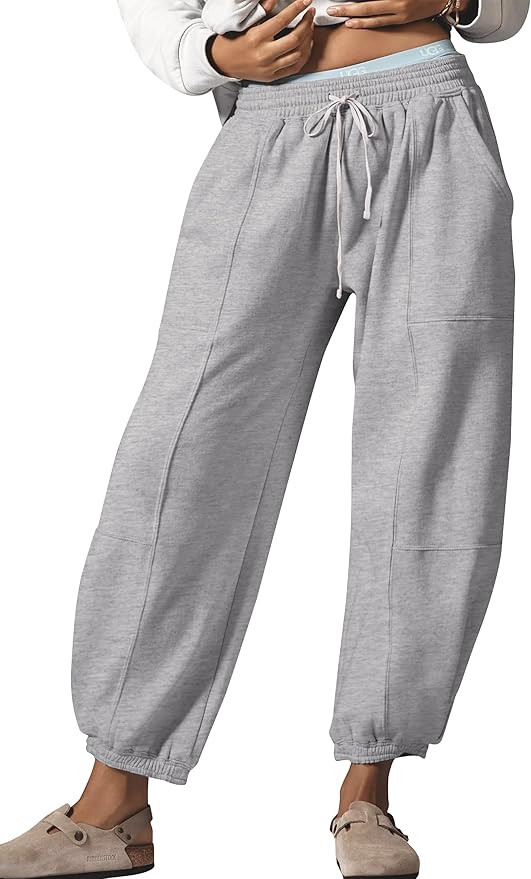 Leopard Pants Women Baggy Sweatpants Casual Cheetah Print Lounge Barrel Pants Trousers with Pocke... | Amazon (US)