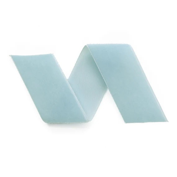 Dusty Blue Swiss Velvet Ribbon by the Yard  Antique Blue | Etsy | Etsy (US)