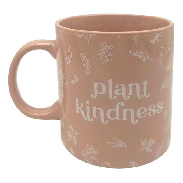 Pink Plant Kindness Mug At Home, Green, Ceramic | At Home