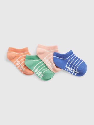Toddler Stripe No-Show Socks (4-Pack) | Gap (US)