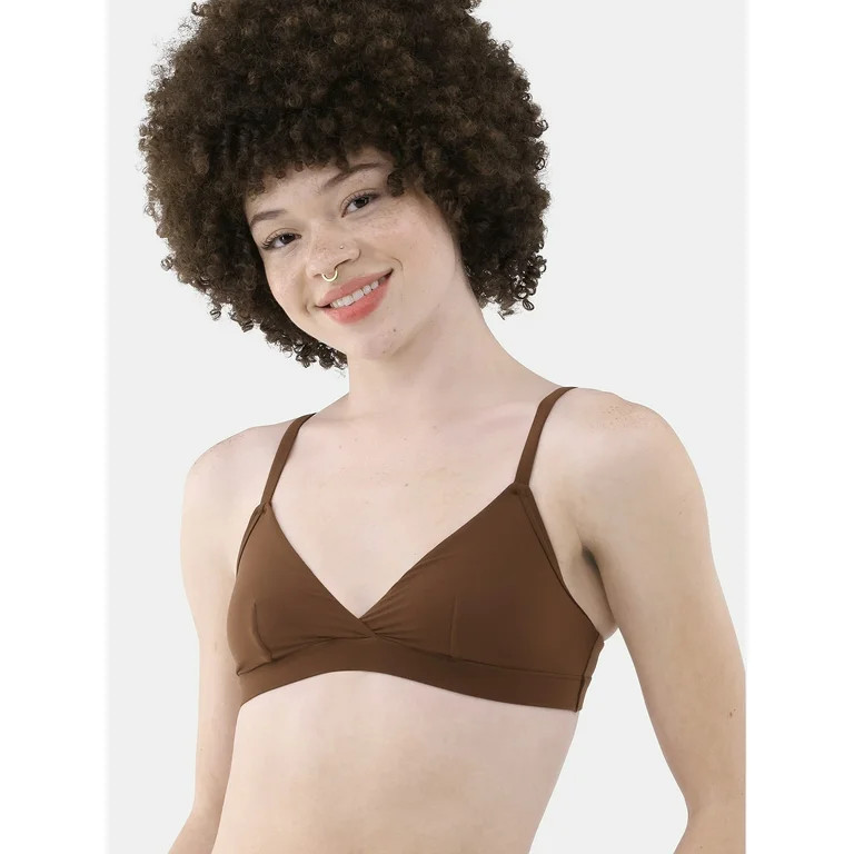 No Boundaries Women's Fit Stretch Triangle Bralette, Sizes XS-3XL - Walmart.com | Walmart (US)