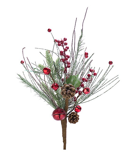 Red Ornaments Christmas Pick | Zulily
