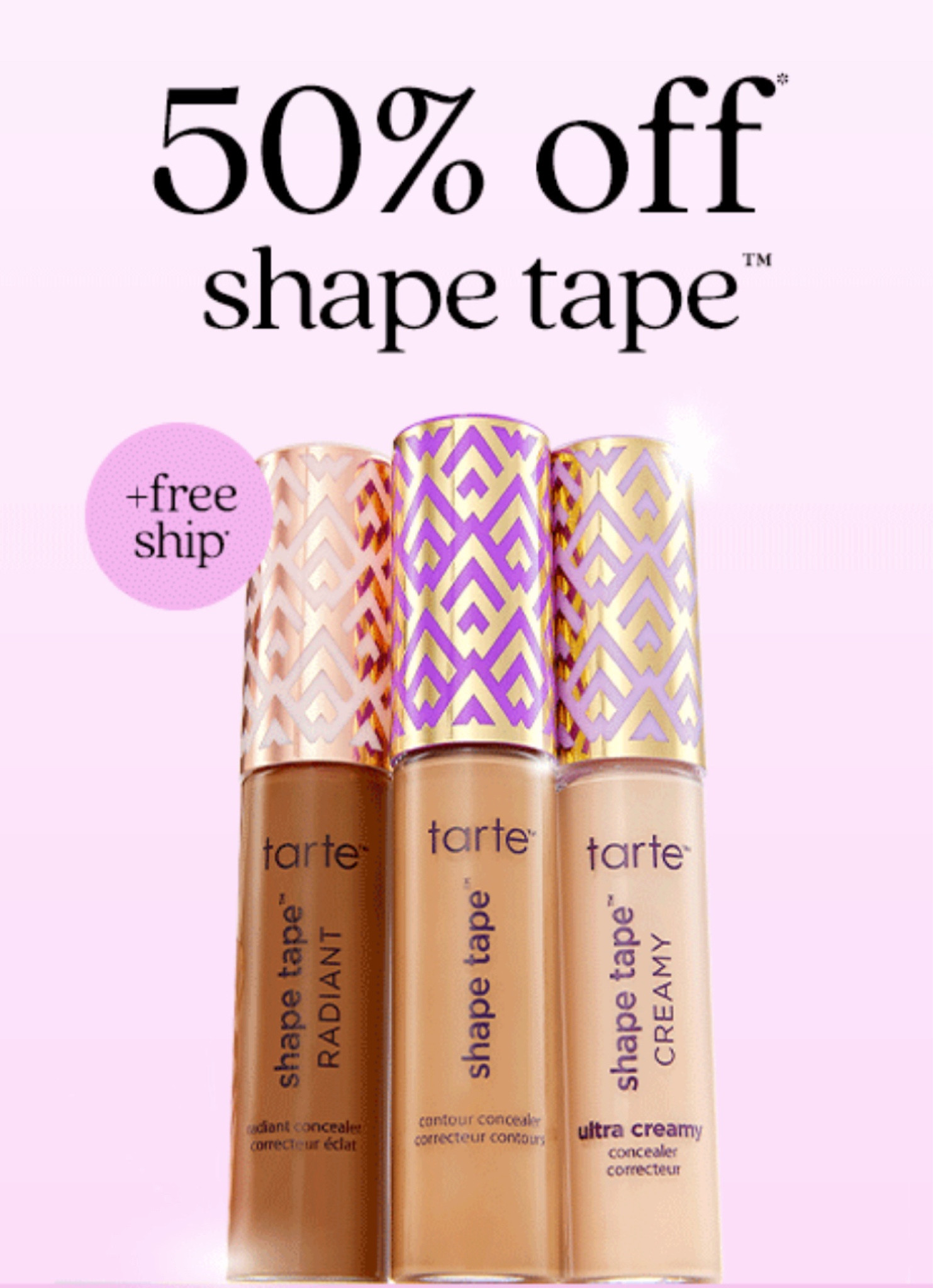 50% off shape tape 🎉

Makeup beauty finds tarte on sale free shipping 

#LTKSaleAlert #LTKBeauty