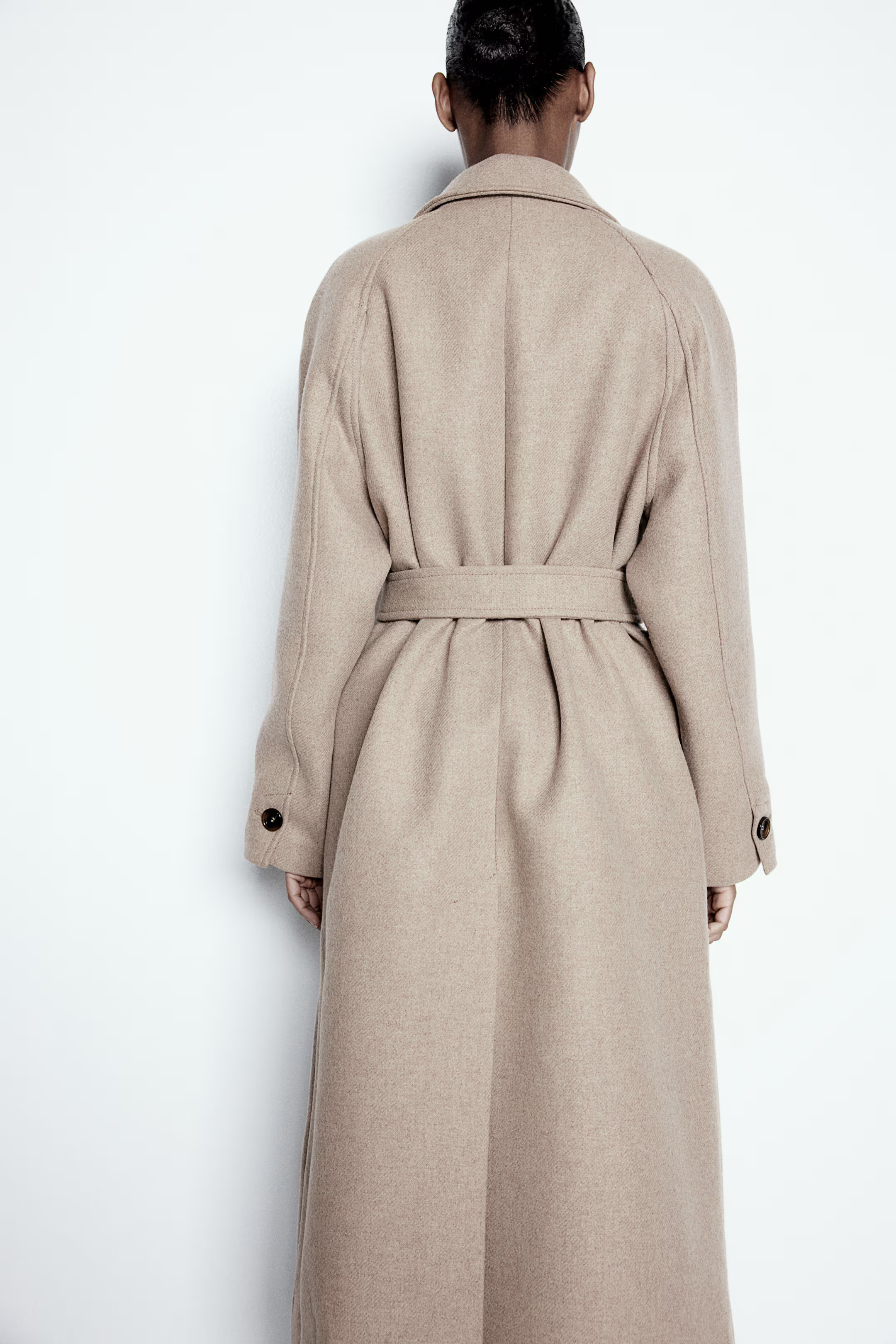 Manteau maxi en laine mélangée - Beige - FEMME | H&M FR | H&M (FR, IT, ES, PT, BE)