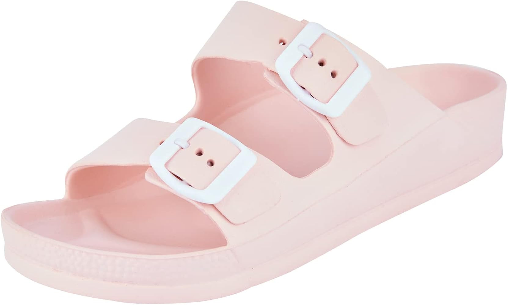 AUSLAND Comfort Slides with Adjustable Double Buckle Footbed Sandals | Amazon (US)
