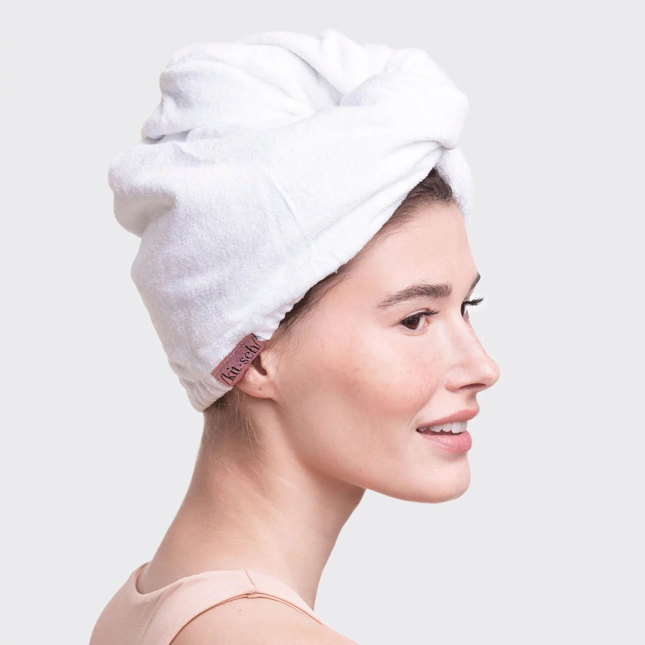 Microfiber Hair Towel - White | KITSCH | Kitsch