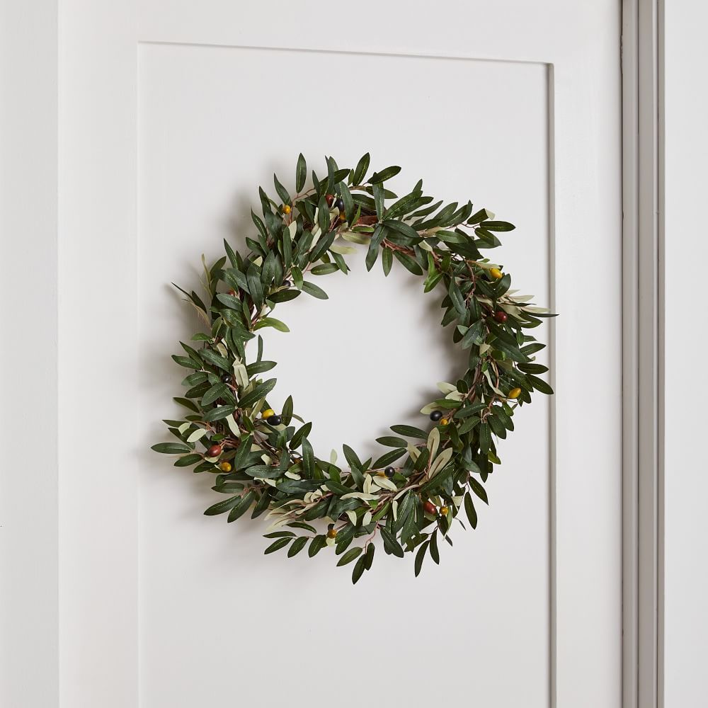 Olive Wreath, 20 Inch | West Elm (US)