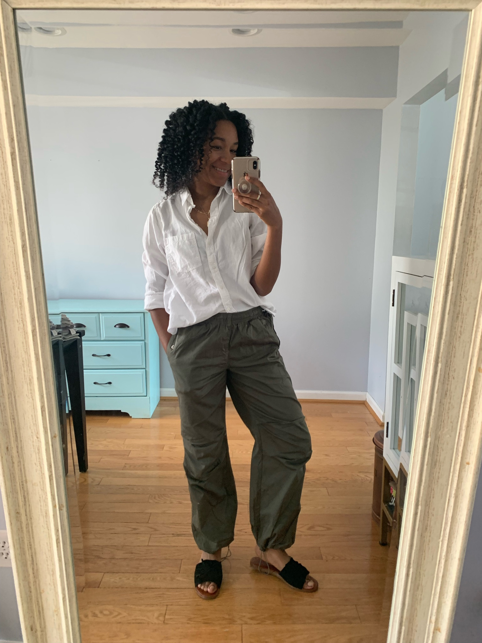 The most comfortable spring outfit. A linen blend white shirt is one of the best items you can have for spring 

#LTKootd #LTKU #LTKgrwm