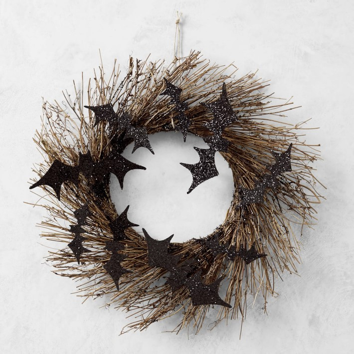 Halloween Bat Wreath | Williams-Sonoma