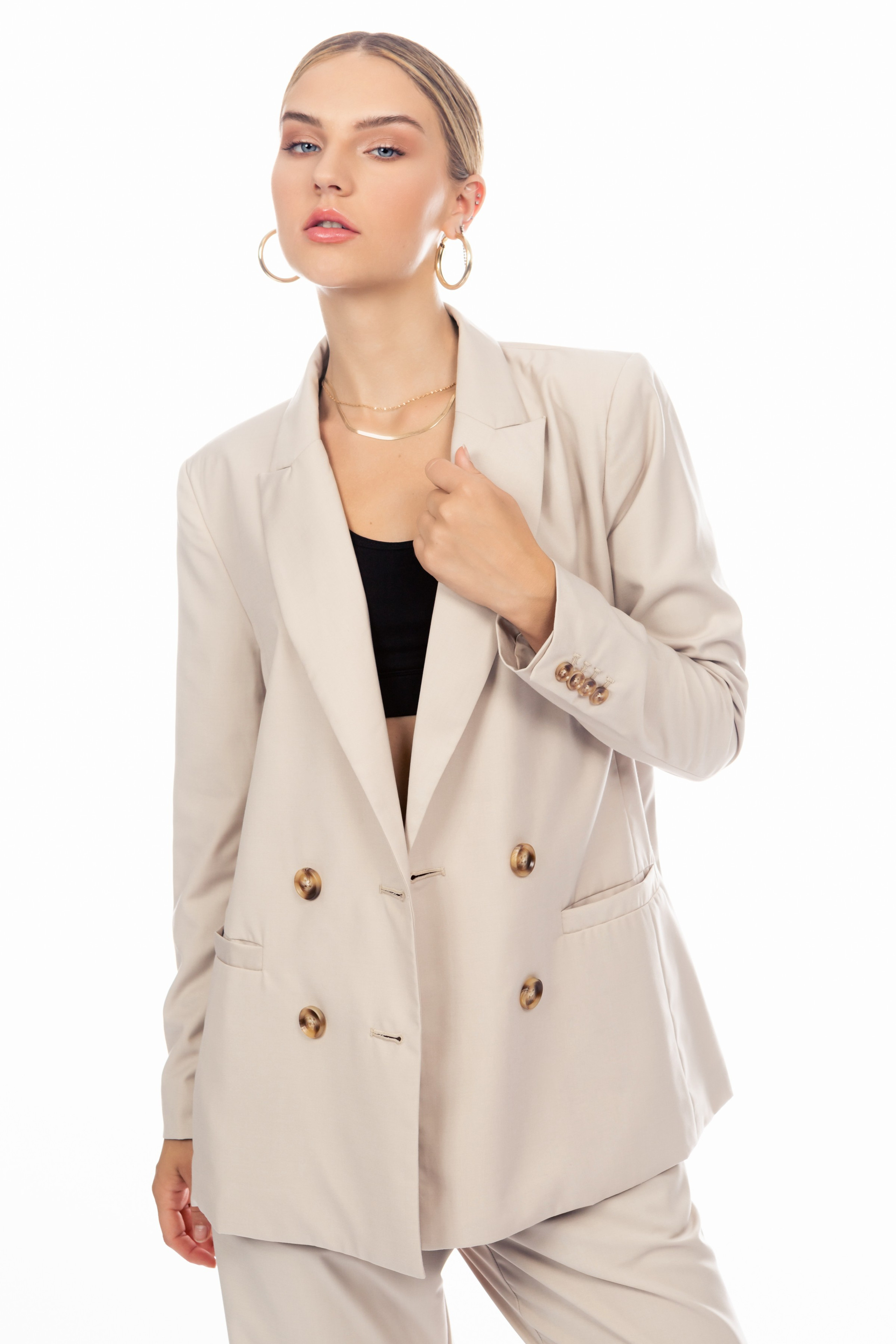 Tan Vivienne Blazer | EllandEmm