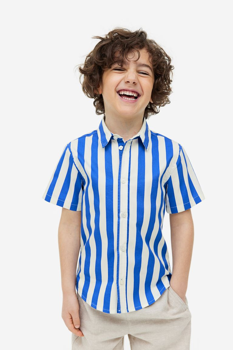 Short-sleeved Cotton Shirt | H&M (US + CA)