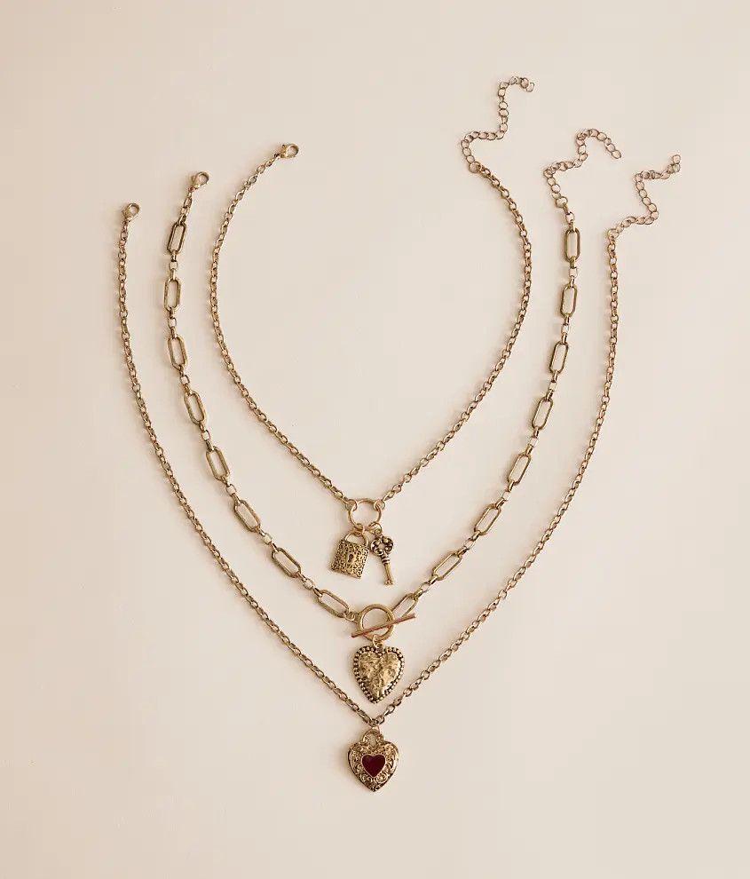 3 Pack Statement Necklace Set | Buckle