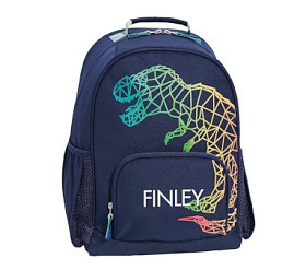 Mackenzie T. Rex Blueprint Glow-in-the-Dark Backpack PinterestXCopy LinkEmailPrint | Pottery Barn Kids