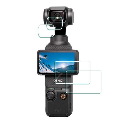 ULBTER Lens Screen Protector for DJI Osmo Pocket 3 [2+2Pack] Tempered Glass Cover 0.3mm 9H Hardness Anti-Scrach Anti-Bubble | Amazon (US)