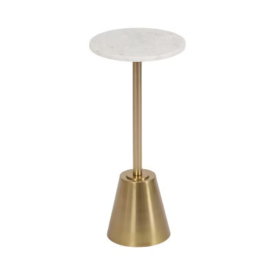 Kate and Laurel Tira Round Drink Table, 10x10x22, Gold | Target