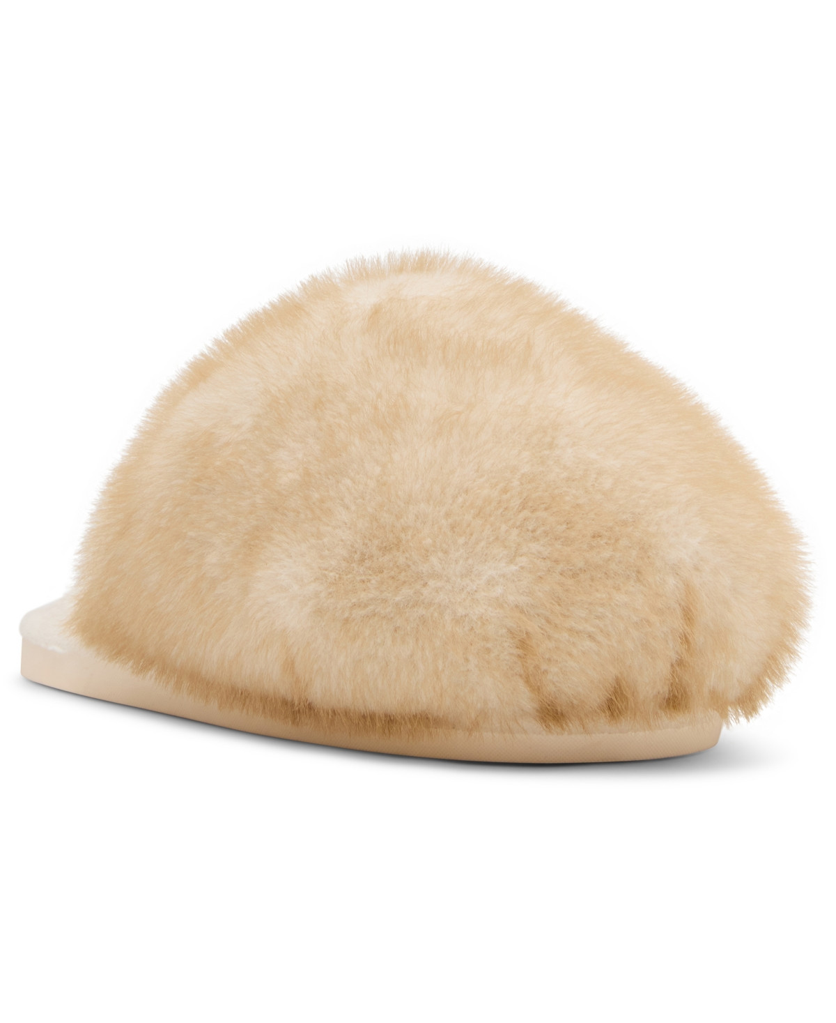 Steve Madden Women's Poof Cozy Slides Slippers - Natural | Macy's