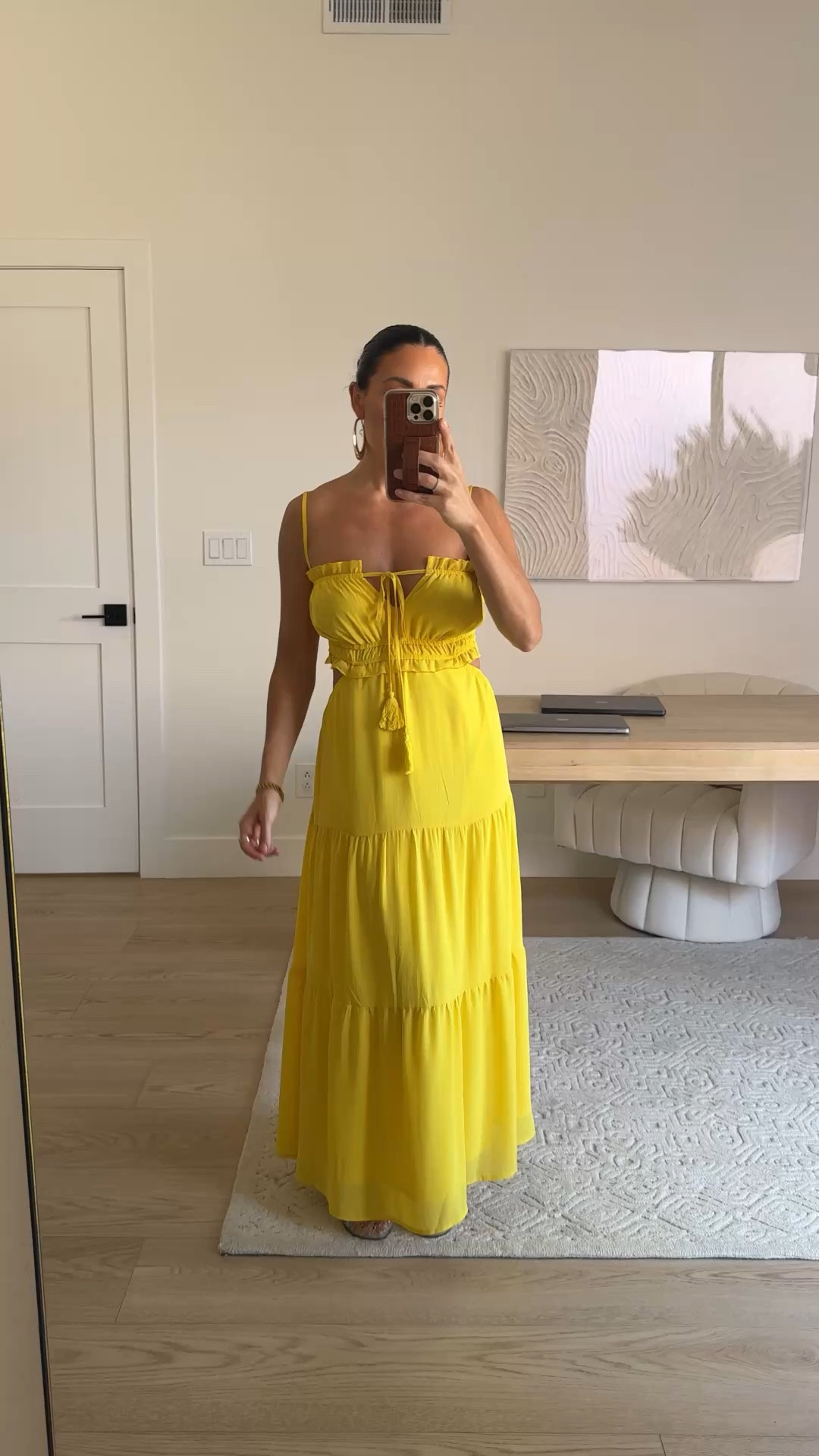 Amazon look for less dress! I am in a size small. Comes in many colors 

Yellow dress
Maxi dress


#LTKTravel #LTKFestival #LTKSeasonal