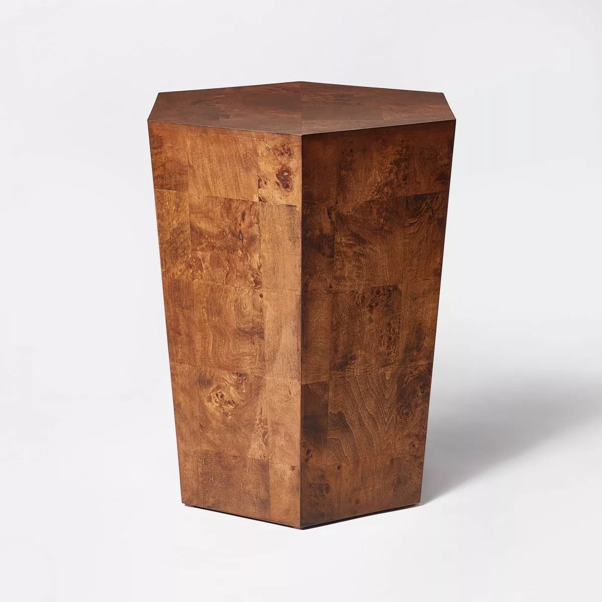 Ogden Burled Wood Accent Table Brown - Threshold™ designed with Studio McGee | Target