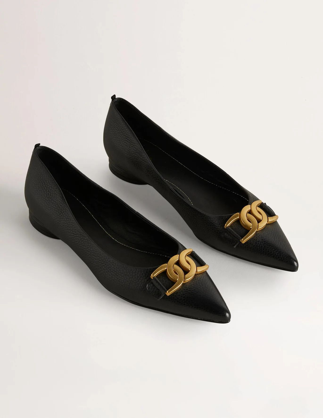 Pointed Toe Detail Flat Shoes | Boden (US)