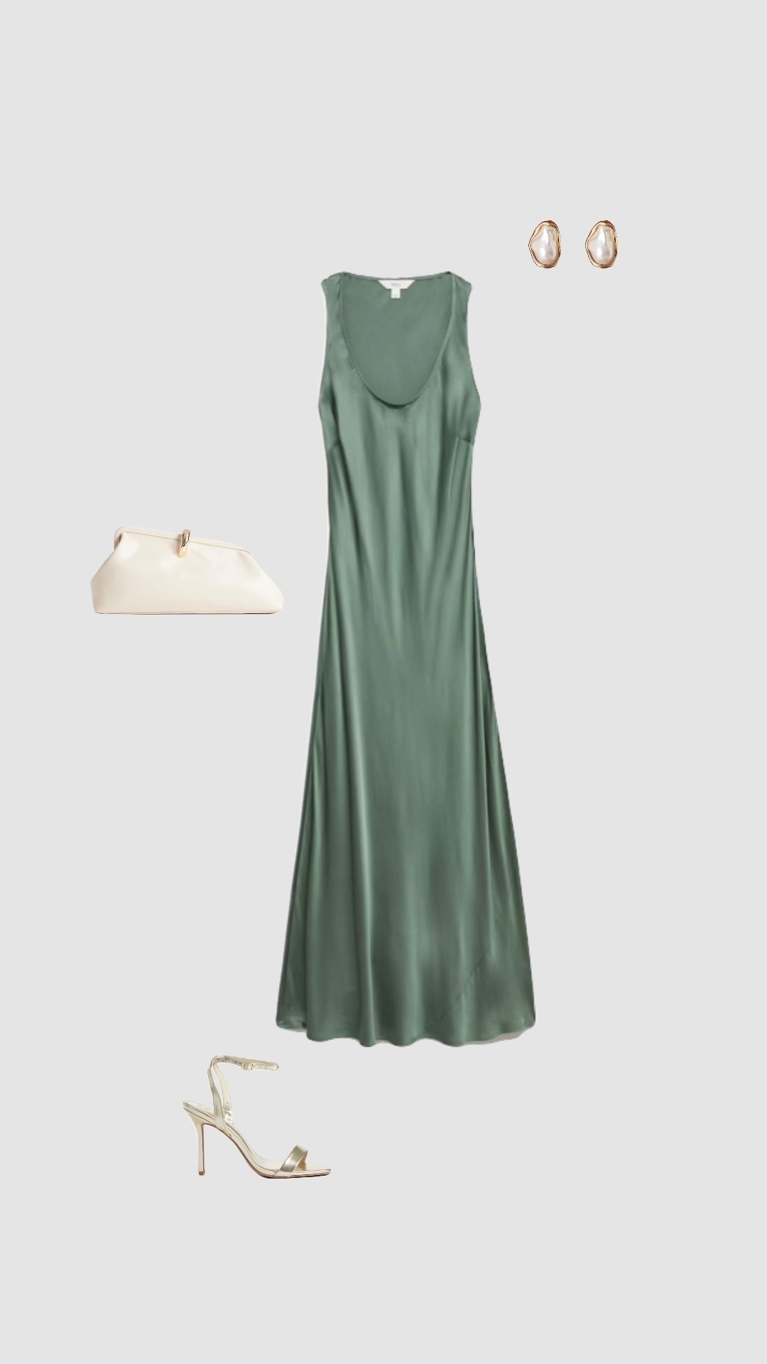 Green Satin Scoop Midaxi Slip Dress Wedding Guest Dress Outfit 💒

• maxi dress off white cream clutch bag gold strappy high heels evening outfits autumn fall wedding guest dresses womens uk 2026 outfit occasionwear classy outfits summer holiday dress vacation outfits party dress wedding accessories August September  •

#LTKsummer #LTKwedding #LTKpartywear