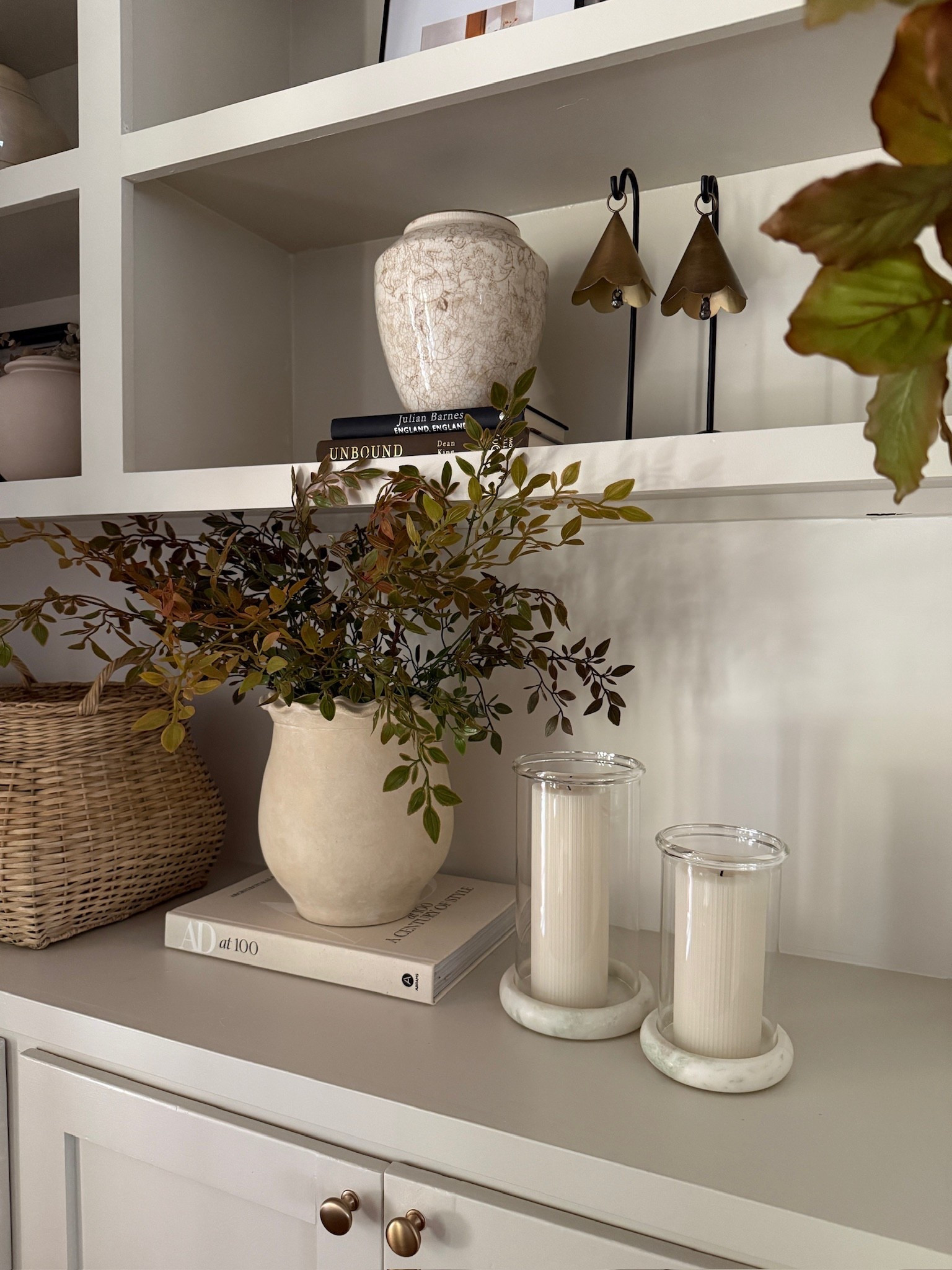 Neutral refresh for our living room bookshelves, they feel so light and fresh! 🤍 

#LTKValentine #LTKSeasonal #LTKHome