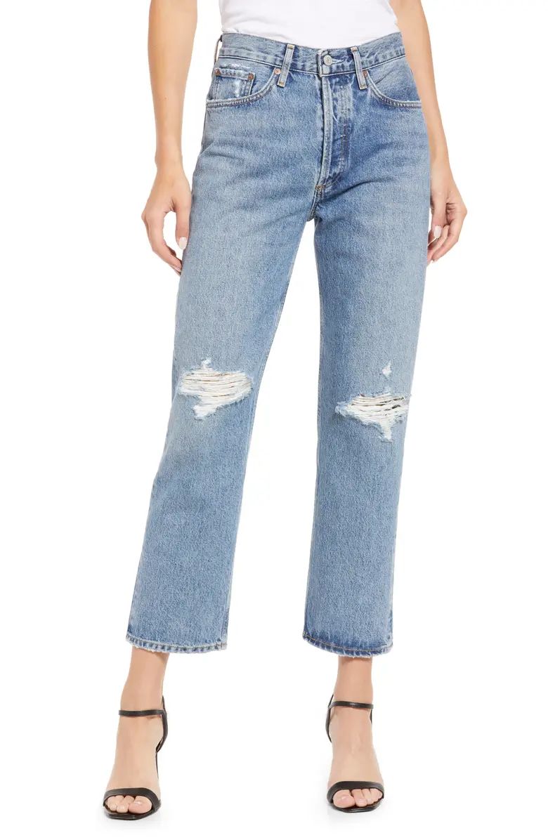 AGOLDE Lana Organic Cotton Straight Leg Jeans | Nordstrom | Nordstrom