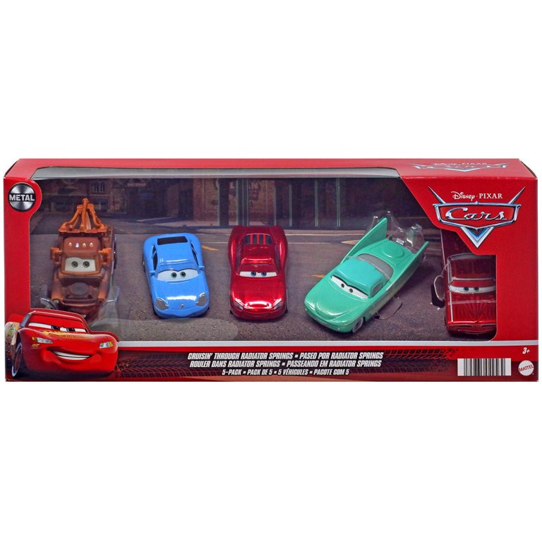 Disney / Pixar Cars Cars 3 Cruisin' Through Radiator Springs Diecast Car 5-Pack (Mater, Sally, Cr... | Walmart (US)